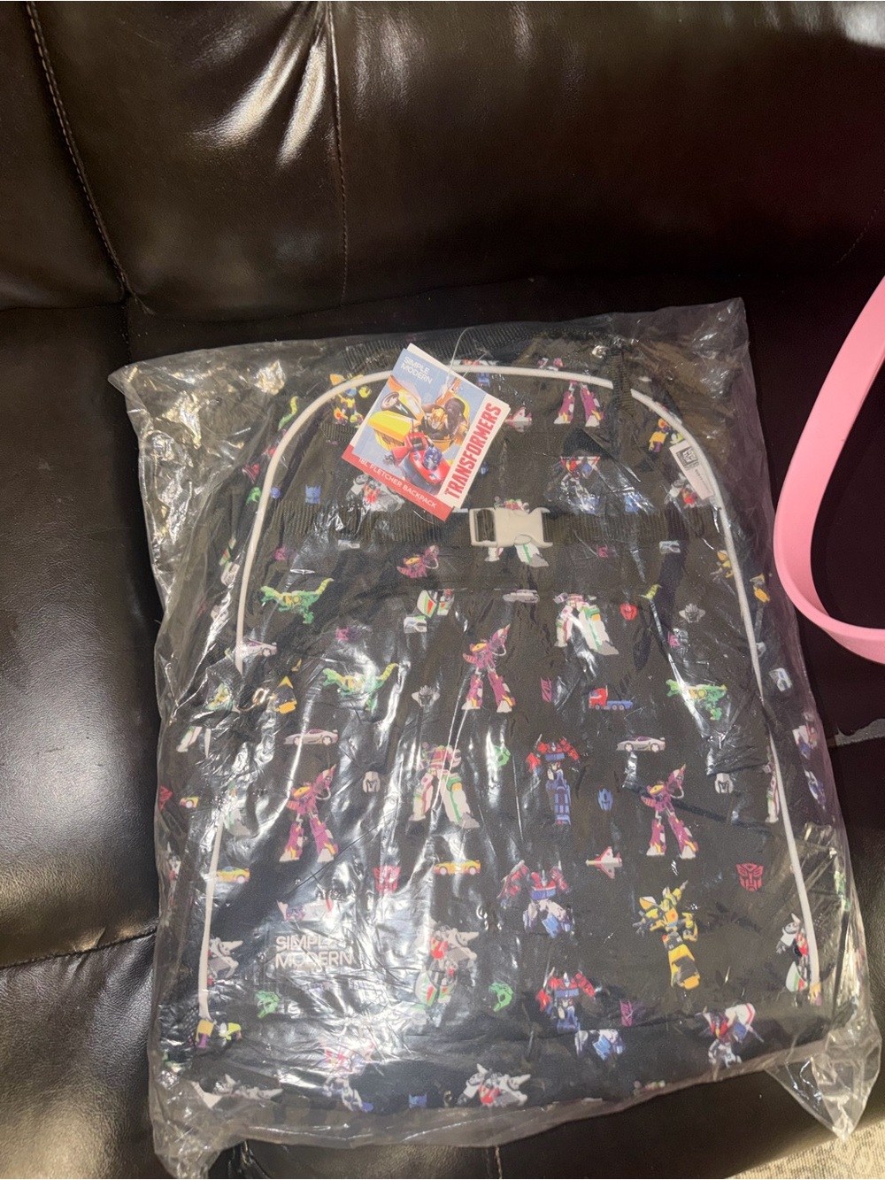 Simple Modern Kids Black Transformers Backpack